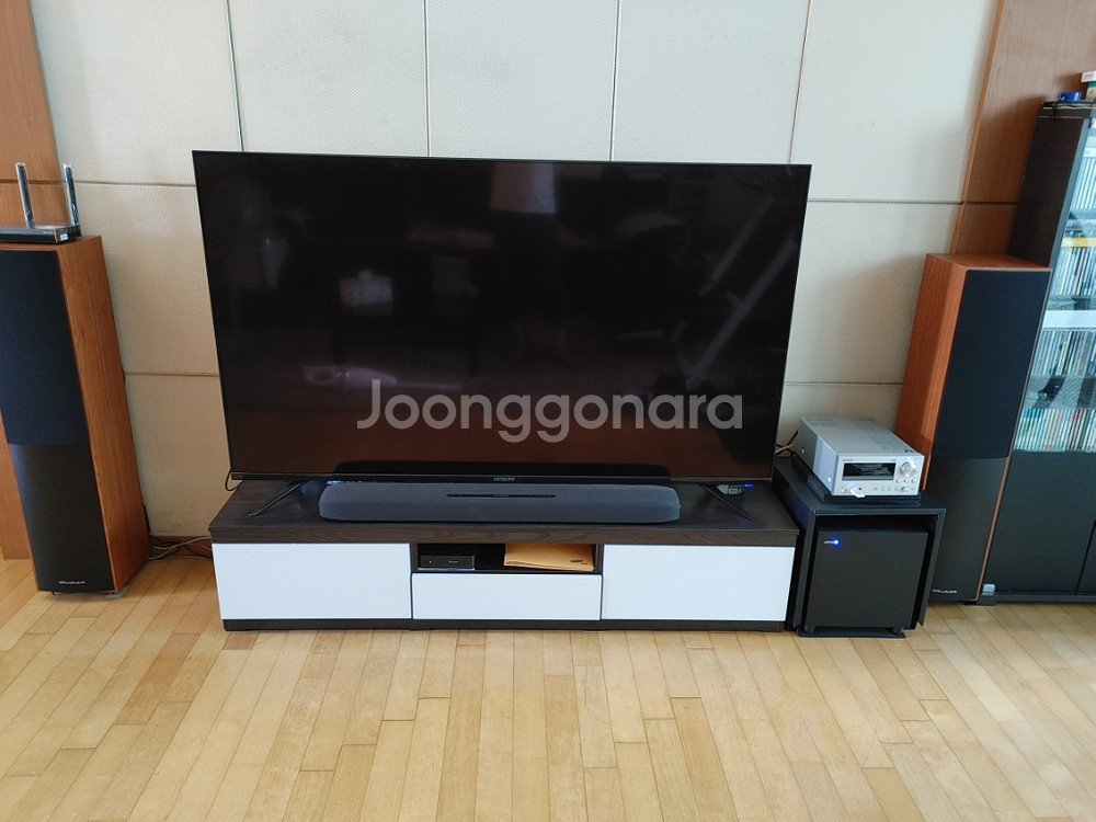 온쿄cr-n765+톨보이스피커+서브우퍼+CD200장--3