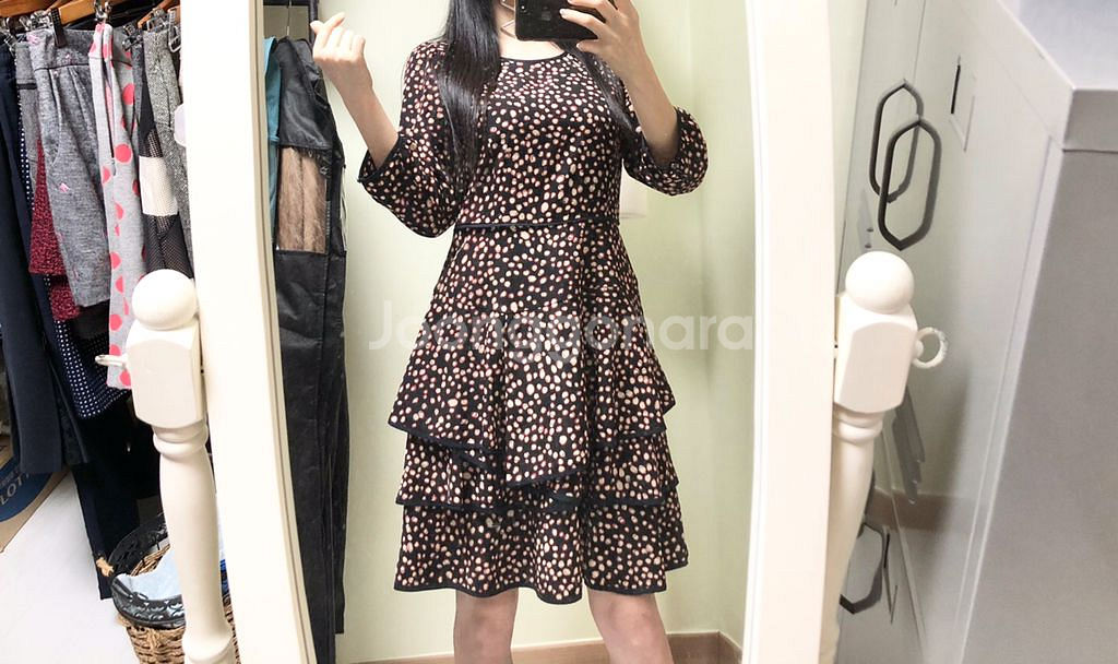 아놀드바시니ㅡ 칠부소매 원피스 호칭90/ 55~66--1