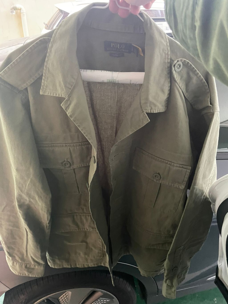 폴로랄프로렌 도비 유틸리티 오버 셔츠(야상)--2