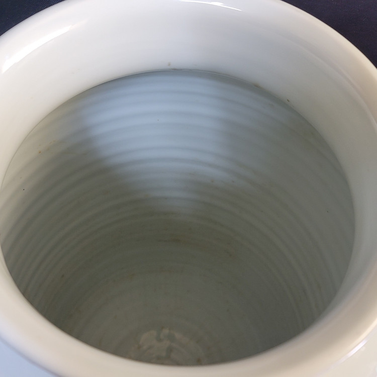 청수요 백자 청화 산수문 광구호 도자기 이미지