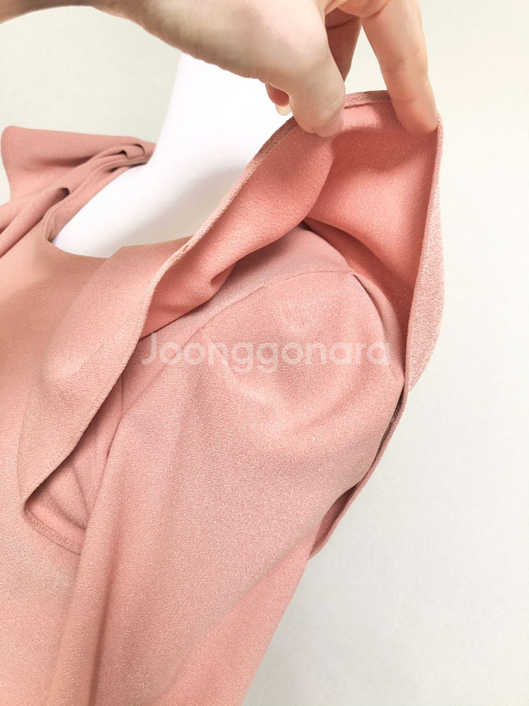 s사이즈ㅡ프릴 장식 플레어 원피스 /8부소매/새거수준--5