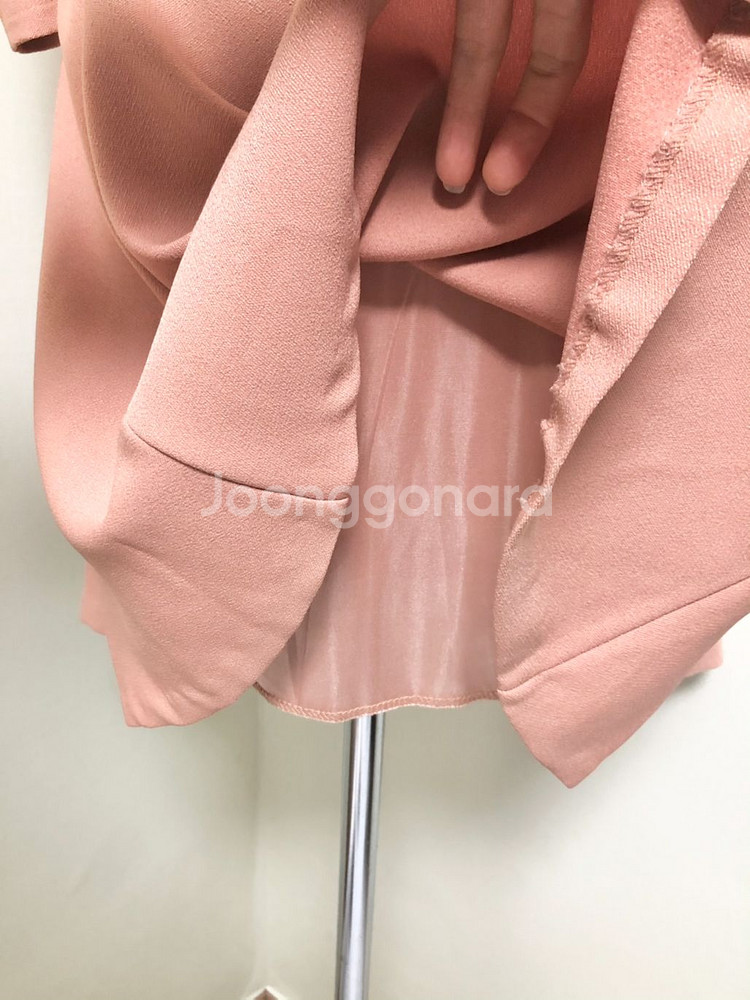 s사이즈ㅡ프릴 장식 플레어 원피스 /8부소매/새거수준--6