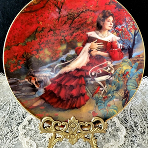 (점포정리세일)미국 엔틱 Alaina 장식접시 이미지