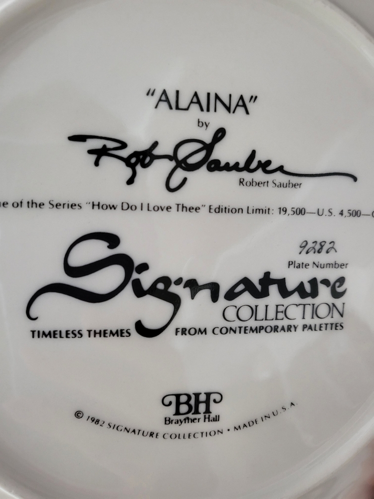 (점포정리세일)미국 엔틱 Alaina 장식접시 이미지