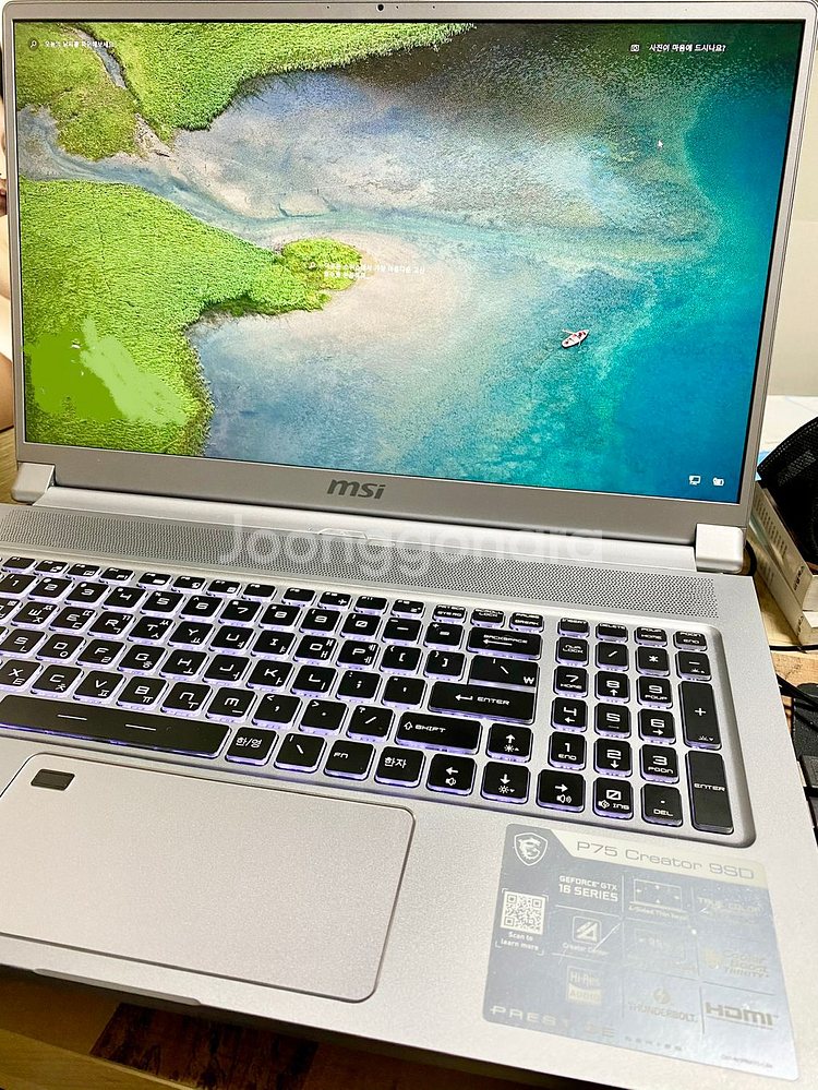 msi 게이밍노트북 P75 creator 9sd | 기타 제조사 | 중고나라