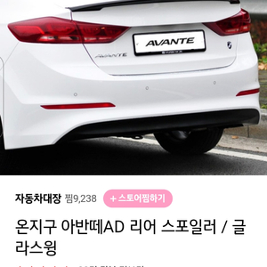 아반떼AD 온지구 리어스포일러