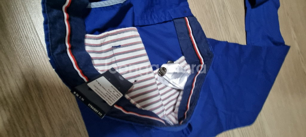 타미힐피거 남성 스판 블루 코튼팬츠 36--3