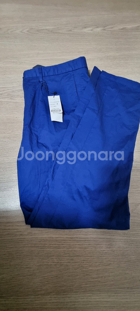 타미힐피거 남성 스판 블루 코튼팬츠 36--0