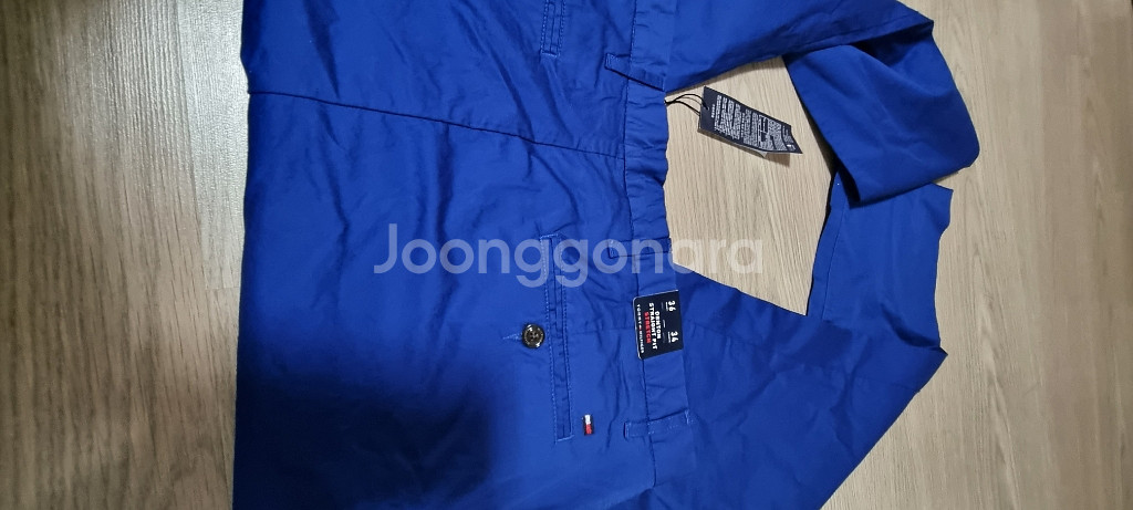 타미힐피거 남성 스판 블루 코튼팬츠 36--2