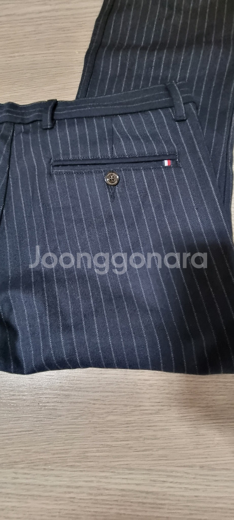 타미힐피거 남성 스트라이프 울 조거팬츠 32--2