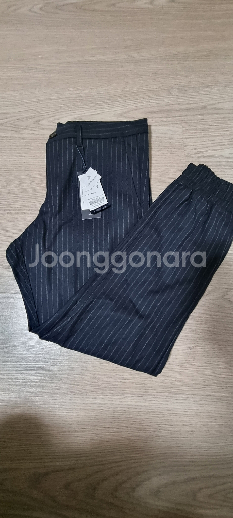 타미힐피거 남성 스트라이프 울 조거팬츠 32--0