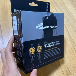 에너스킨 운동복 E75 반팔 슬리브 M사이즈 미개봉