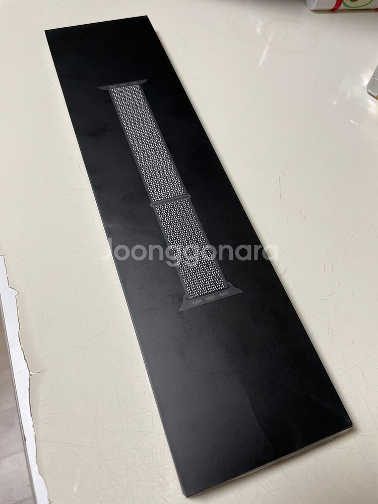 애플워치 42/44mm 나이키 스포츠루프 블랙--0