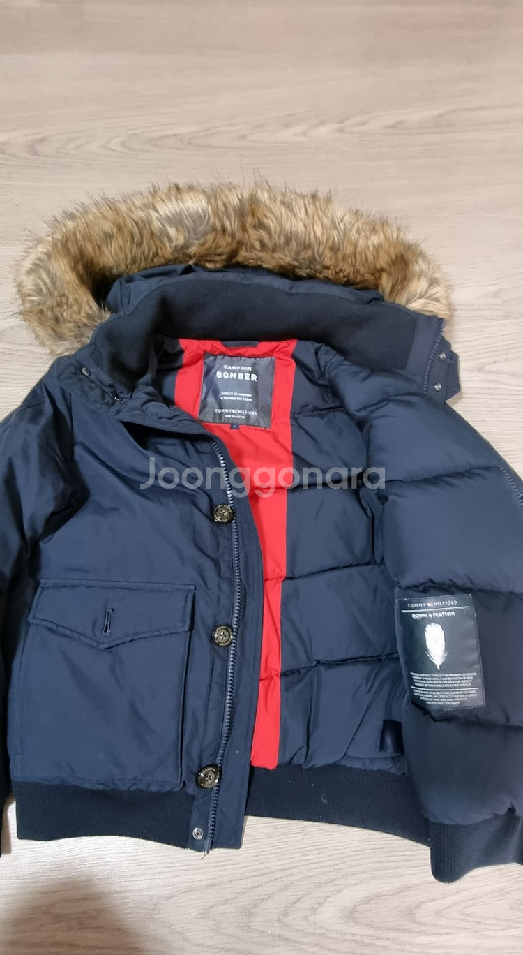 타미 힐피거 남성 구스 다운 s(95~100)새상품--1