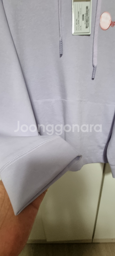 시스템 옴므 오버핏 후드티 라이트 바이올렛 95--2