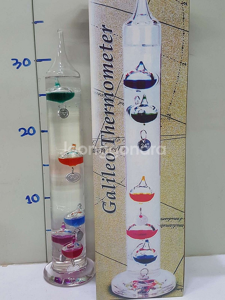 새상품]갈릴레오 갈릴레이 온도계 5구 34cm--6