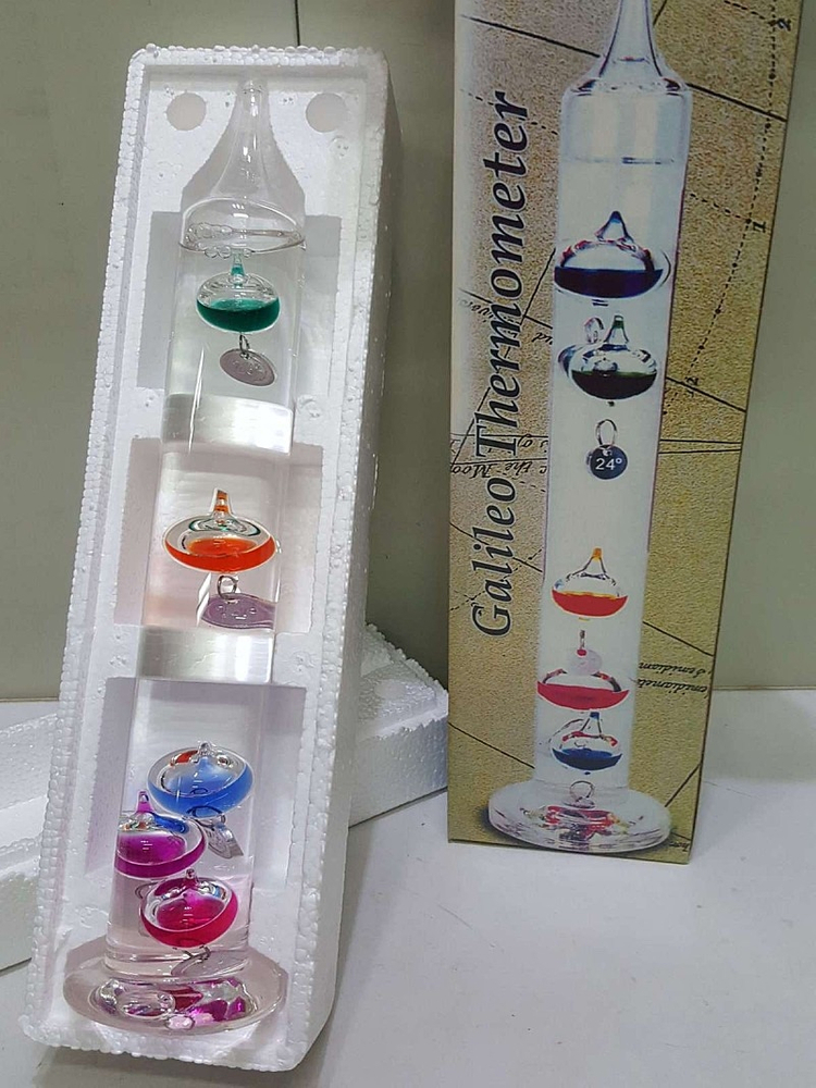 새상품]갈릴레오 갈릴레이 온도계 5구 34cm--4