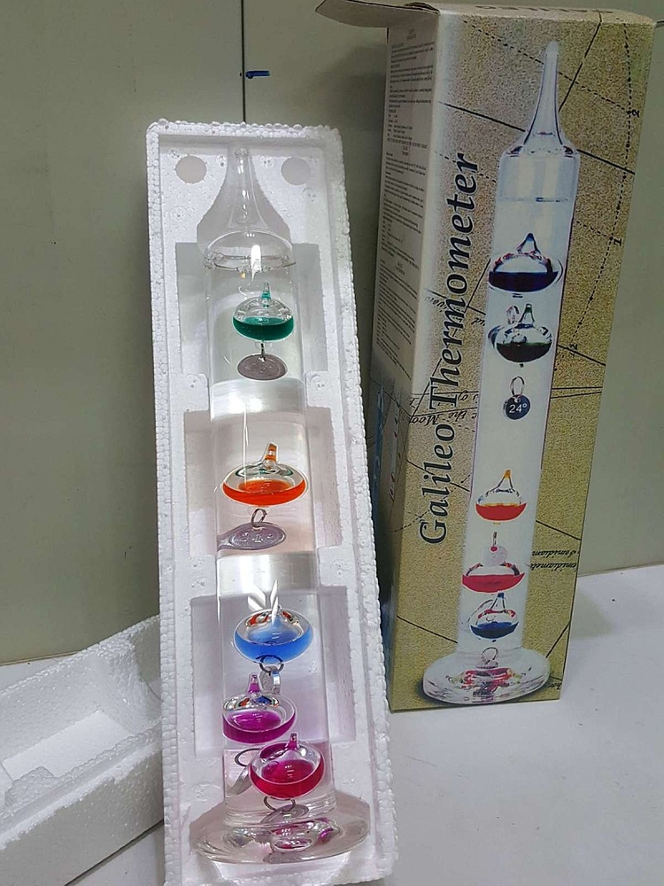 새상품]갈릴레오 갈릴레이 온도계 5구 34cm--5