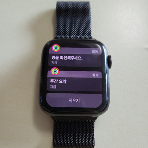 애플워치5 44 나이키 블루투스 (애플캐어o)