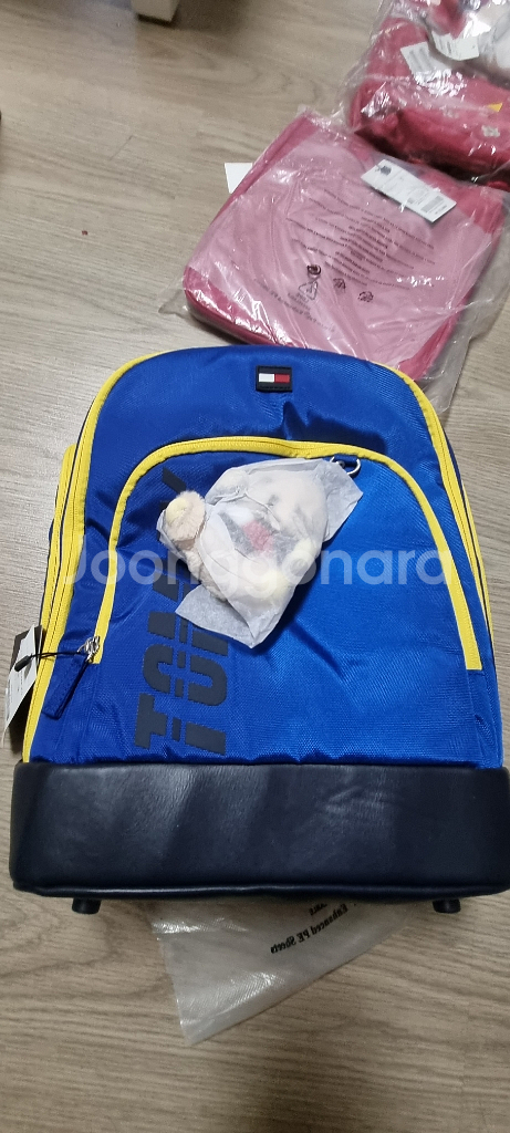 타미 힐피거 책가방set보조가방 인형포함 새제품--6