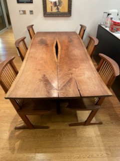 미라 나카시마 식탁 6개의자 판매합니다--2