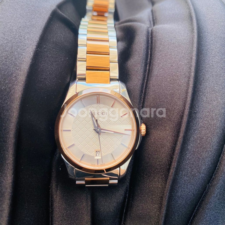 구찌 여성용 시계 콤비메탈--1