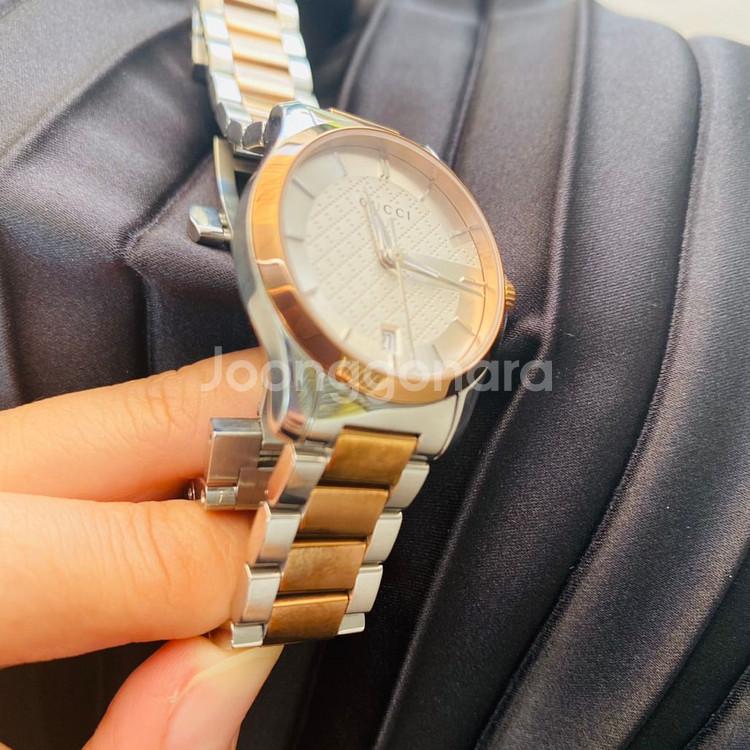 구찌 여성용 시계 콤비메탈--2