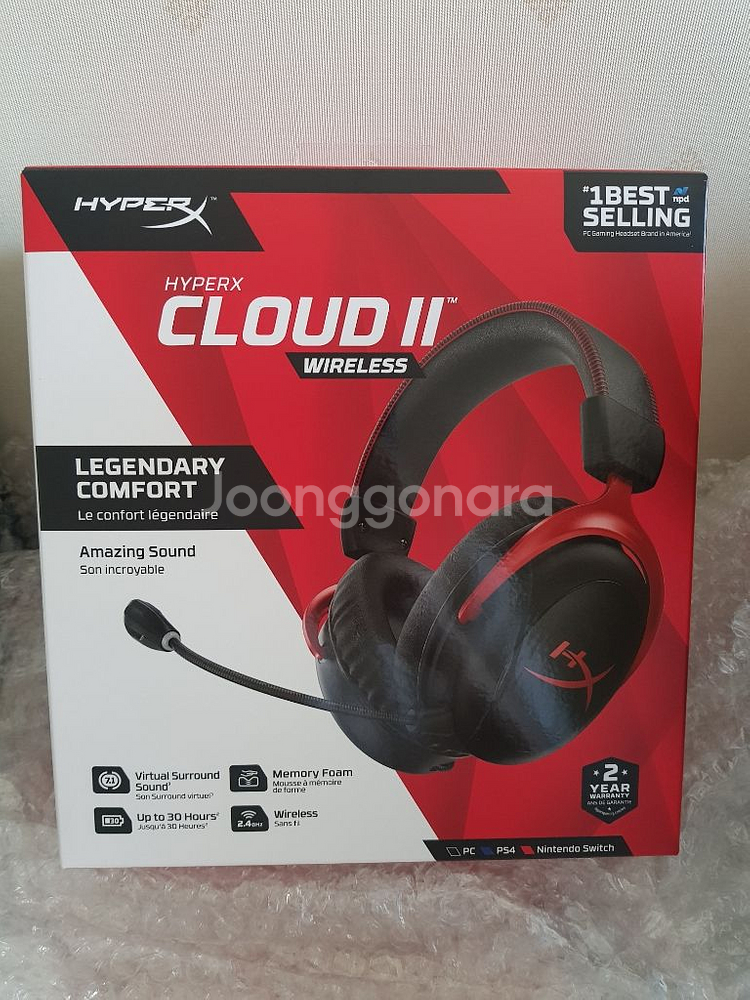 20만원대 무선헤드셋 - 하이퍼x 클라우드2 무선--0