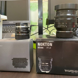 보이그랜더 35mm f1.4, 50mm f1.1