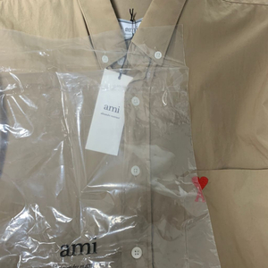 [AMI/XL]카멜 셔츠 42