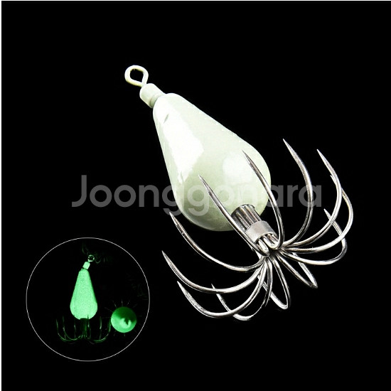 야광추 10개 애자 에기 쭈꾸미갑오징어문어 낚시 새상품--0