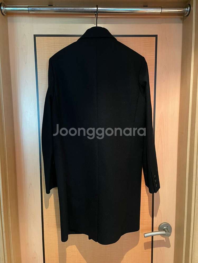 코오롱 k+ 블랙 울 코트 100 미디움 사이즈--1