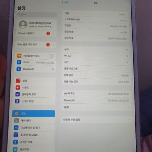 애플 아이패드 프로 2세대 10.5 64GB wifi