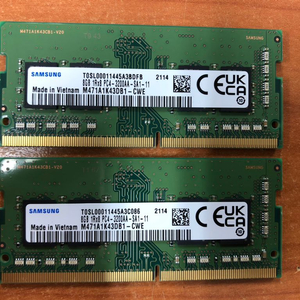 노트북용 DDR4-3200 8GB 2개