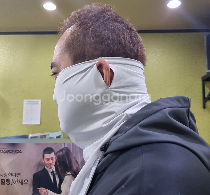 귀걸이 스카프 (자외선 차단 최고급 실크) 판매합니다.--1