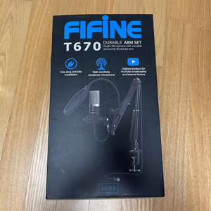 fifine t670 콘덴서마이크 판매합니다