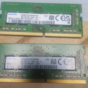 새상품 노트북용 삼성 DDR4 8G 21300 램메모리