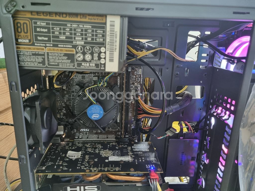 울산게임본체i3 9100f램16rx570ssd250--2