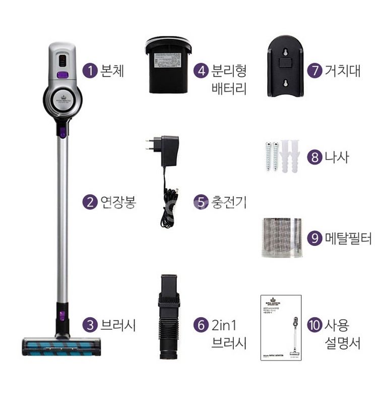[미개봉] 로얄민스터 무선청소기 S10 2세대--3