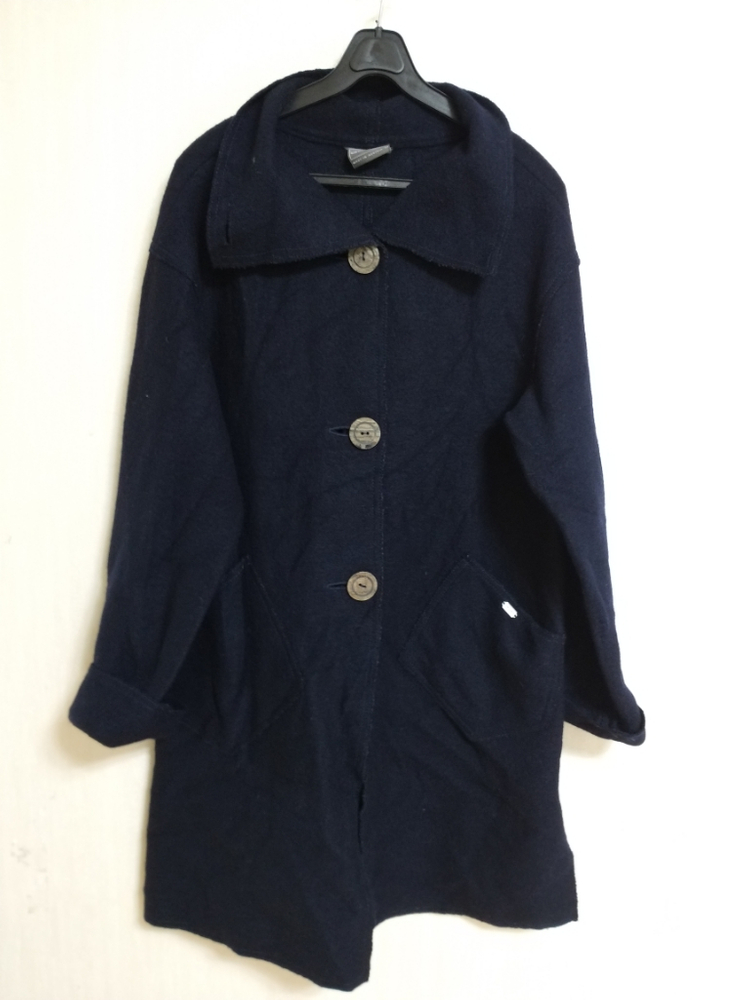 여성 가이거 오버핏 롱코트 (네이비.오버핏100)--9