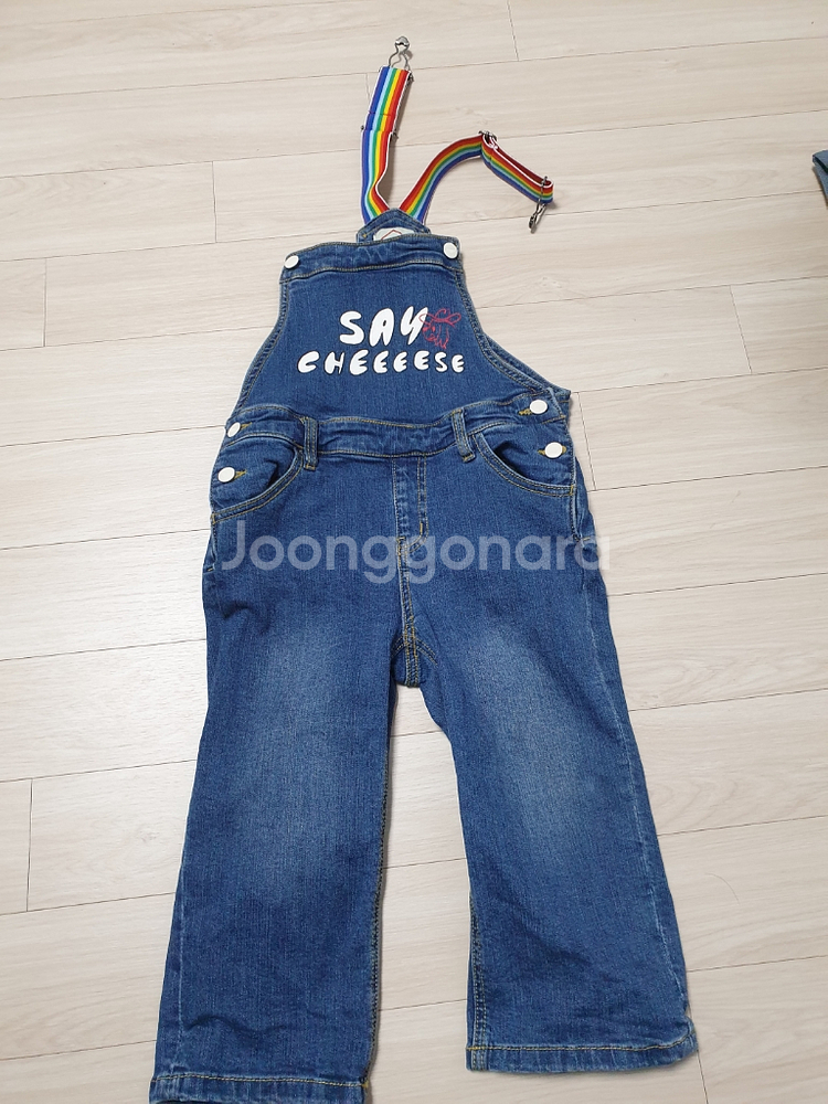 멜빵 청바지(베베드피노)110(택포)--0