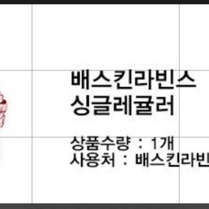 배스킨라빈스 싱글레귤러 2매