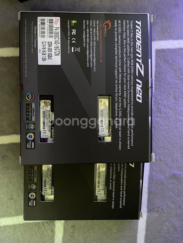지스킬 네오 32g 3800 cl14 8G*4--1