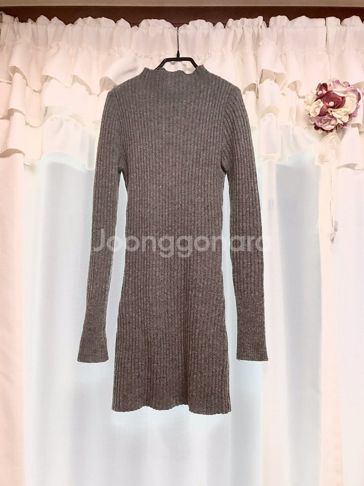 s사이즈ㅡ반폴라 니트 원피스/새거수준--1