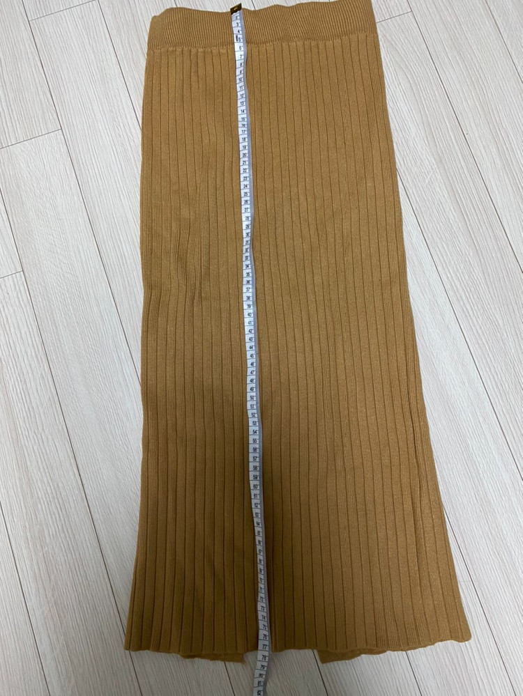 롱 니트 스커트 치마 절개라인 아뜨랑스 새상품--3