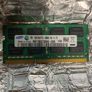 삼성 노트북메모리 PC3-10600S 양면 RAM