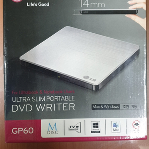 LG DVD CD WRITER GP60 (휴대용)