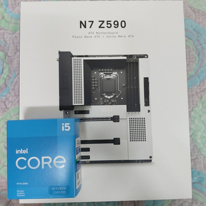 11400f 미개봉 + nzxt z590 보드셋 판매