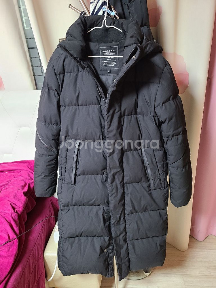 지오다노 롱패딩 M사이즈 팝니다.--0