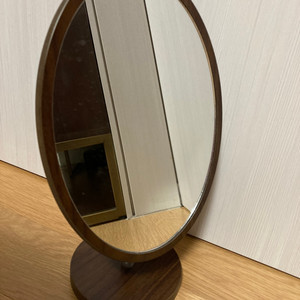 원목 스탠드 거울 33-19cm 우드거울 탁상거울